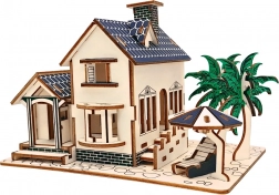 Woodcraft Holz 3D-Puzzle Strandhaus