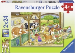Ein Tag auf dem Bauernhof Puzzle 2x24 Teile