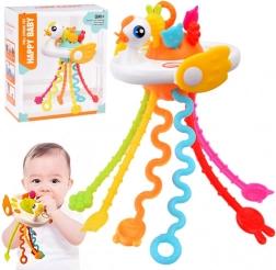 Sensorisches Spielzeug und Beißring in Schwanenform für Babys