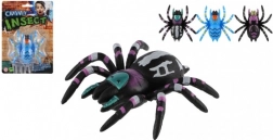 Kletternde Spinne aus Kunststoff für Glas 8 cm