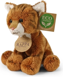Sitzende Plüschkatze rotbraun 14 cm eco friendly