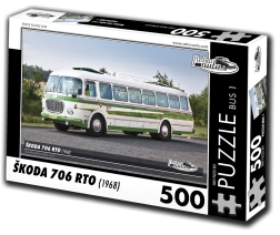 Puzzle RETRO-AUTA Škoda 706 RTO Bus 500 Teile