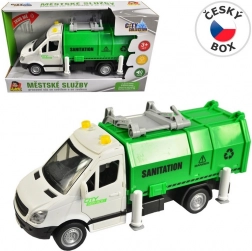 Abfallauto mit Schwungrad mit Licht und Ton