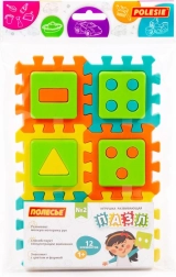 Holzpuzzle-Einlegebrett für Kinder 3+
