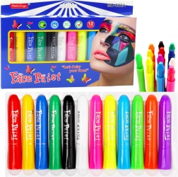 Gesichtsmalset - 12 bunte Stifte