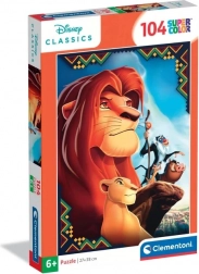 Clementoni Puzzle 104 Super Color – Der König der Löwen