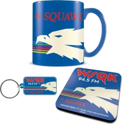 Stranger Things Geschenkset – Tasse, Untersetzer und Schlüsselanhänger