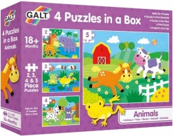 Puzzle Tiere 4-in-1 (2, 3, 4, 5 Teile) GALT