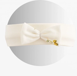 Kinder-Haarband aus Bio-Baumwolle New Baby Oliven