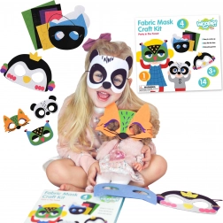 Kreativ-Set aus Filzmasken für Kinder - 4 Arten