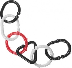 Schwarz-weiße Verbindungsringe für Babys