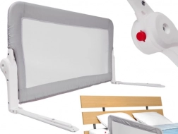 Faltbares Bettschutzgitter 200 cm grau