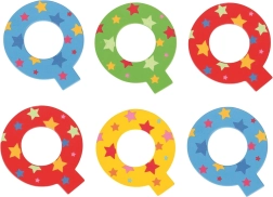 Buchstabe Q mit Stern von Bigjigs Toys