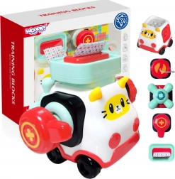 WOOPIE Baby Montessori-Bauset Auto Kätzchen mit Manipulationselementen