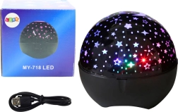 Sternprojektor Nachtlicht Lautsprecher 2-in-1 Schwarz