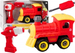 Zerlegbare Lokomotive mit Fernbedienung – Rot