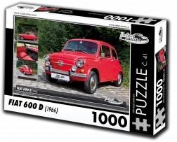 Puzzle RETRO-AUTA Fiat 600 D (1966) – 1000 Teile
