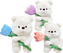 Teddybär mit Blümchen Love 30 cm