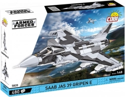 Bausatz Kampfflugzeug SAAB Jas 39 Gripen E - 480 Bausteine