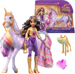 Unicorn Academy Set Puppe Sophia und Einhorn Wildstar mit Zubehör