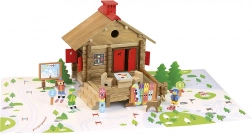 Jeujura Holzbaukasten Skigebiet