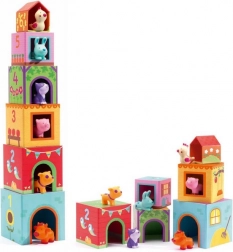 Klappbare Würfelhäuser für Tiere DJECO