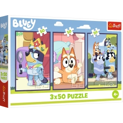 Puzzle 3x50 Familie Bluey