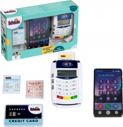 Spiel-Zahlungsterminal POS mit Smartphone und Zubehör KLEIN