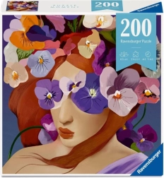 Puzzle RAVENSBURGER Moment Blumen-Kopf Veilchen 200 Teile