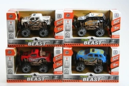 Metall-Jeep mit Schwungrad 9 cm