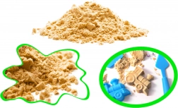 Magischer kinetischer Sand für Kinder 1 kg – Beige