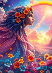 Puzzle Regenbogen Mädchen 500 Teile