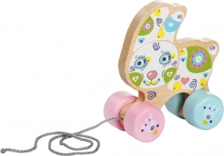 Holz-Ziehkaninchen Cubika