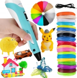 Woopie 3D‑Stift für Kinder mit LED‑Display – Kreativset