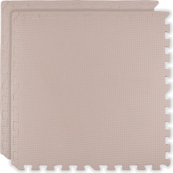 Schaumstoffmatte HUMBI 120 × 60 cm – große wasserfeste Schaumstoff-Puzzles, sicher, 2 Stk., hellrosa