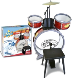 Kinder-Schlagzeug-Set mit Hocker