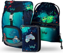 Schulset BAAGL Airy Chill: Rucksack, Federmappe, Beutel