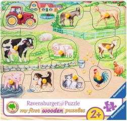 Ravensburger Holzsteckpuzzle Morgen auf dem Bauernhof