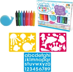 Buddy & Barney Set mit Badestiften und Schablonen