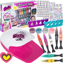Set aus Stiften und Zubehör zum Nageldesign für Kinder