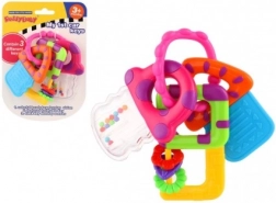 Rassel und Beißring Schlüssel für Babys 3M+