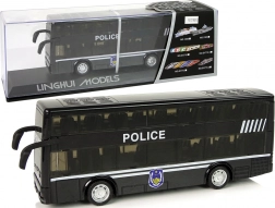 Doppeldecker-Polizeibus mit Friktionsantrieb sowie Licht und Sound
