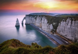 Puzzle Blick auf Étretat 1000 Teile