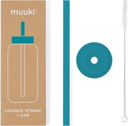 Muuki Lounge Strohhalm und Deckel in der Farbe Tahiti Blau