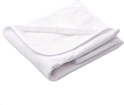 Frottee-Wasserdichte Unterlage New Baby 40 × 90 Weiß