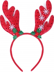 Weihnachtliches Stirnband mit Rentiergeweih für Kinder