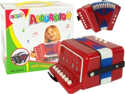 Akkordeon-Instrument für kleine Musiker Rot