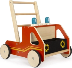 SMALL FOOT Holz-Lauflernwagen Feuerwehr