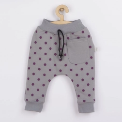 Baby-Sweathose Koala Dots grau