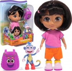 Dora die Entdeckerin – Puppe 15 cm mit Äffchen Boots und lila Rucksack